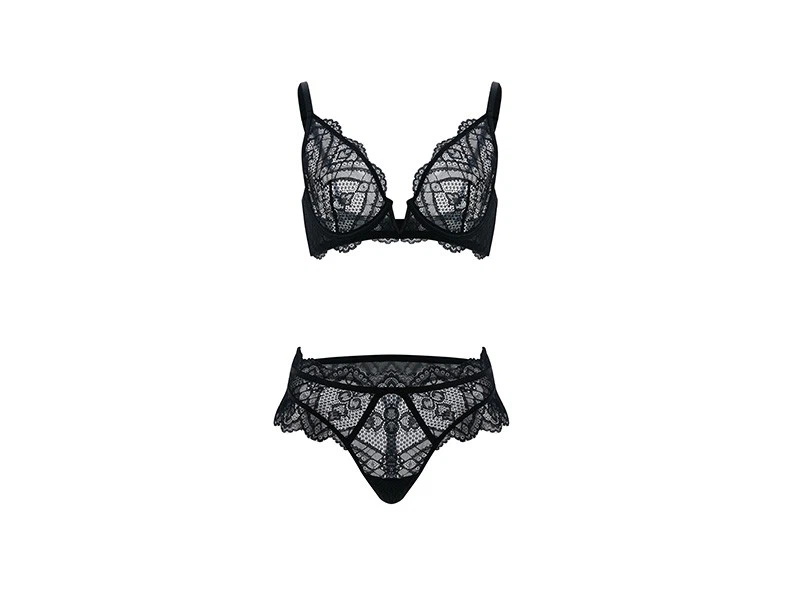 Black Lace Garter Set